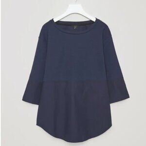 COS Two-Textured Navy Tunic - Small